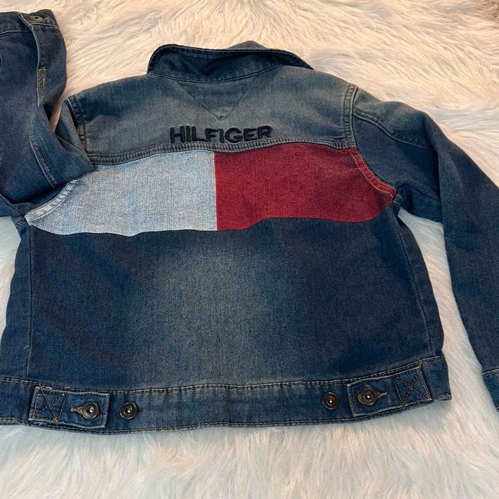 Tommy Hilfiger Kids Denim Jacket - Blue, Red, and White